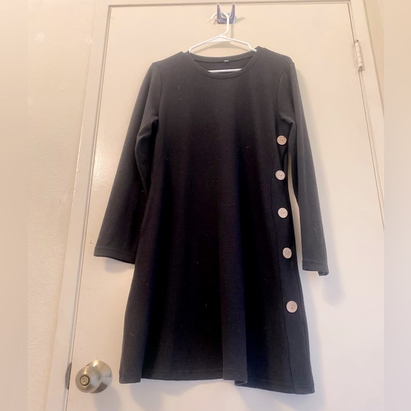 NWOT Long sleeve sweater dress with pockets size small, loose fit with a flare - Picture 1 of 4